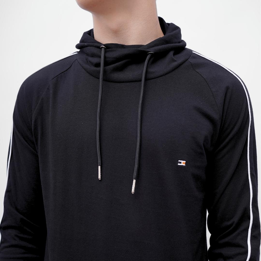 Ryusei Kaos Pria Turtleneck Lengan Panjang Nandito Jpn Black