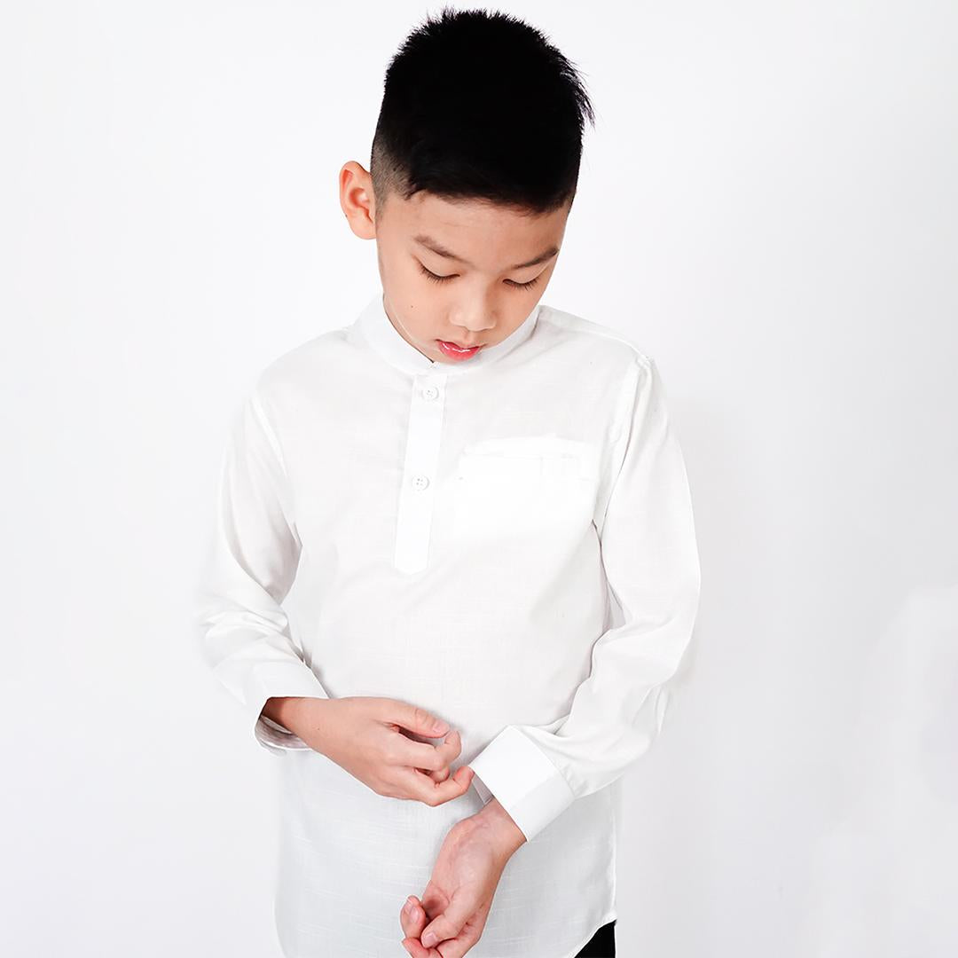Ryusei Shirt Kids Nakayama White