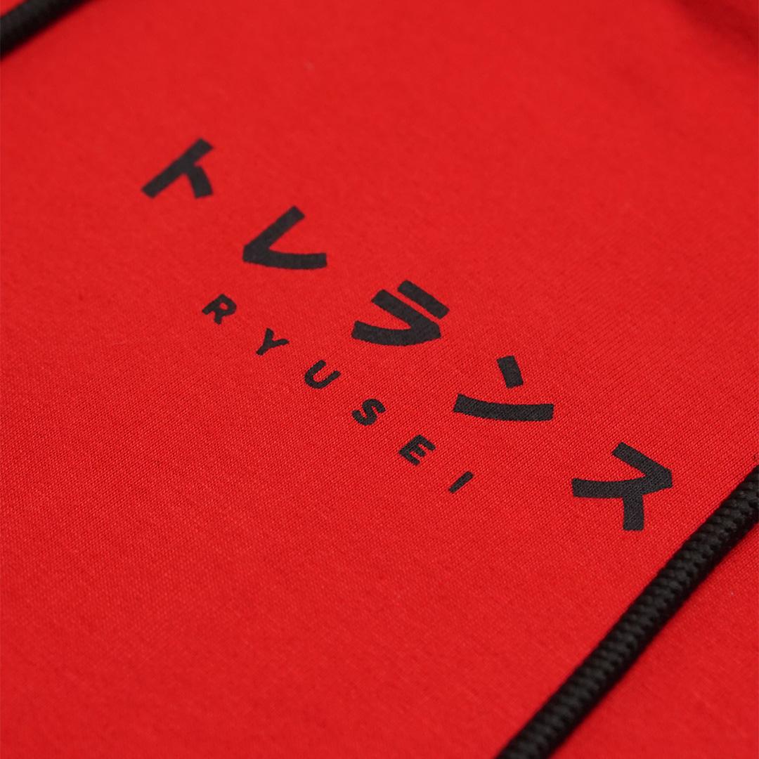 Ryusei Kaos Turtleneck Pria Nandito Gyo Long Sleeve Red
