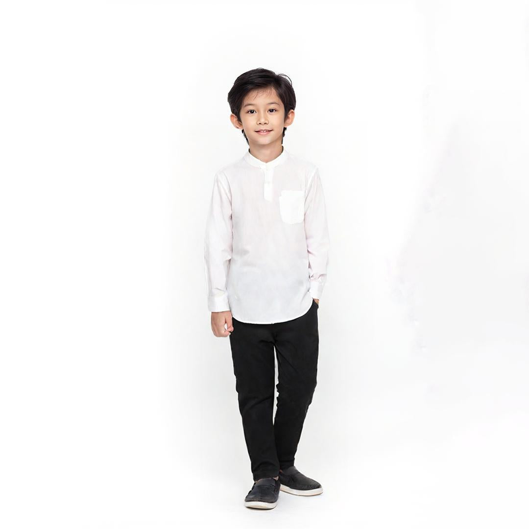 Ryusei Shirt Kids Nakayama White