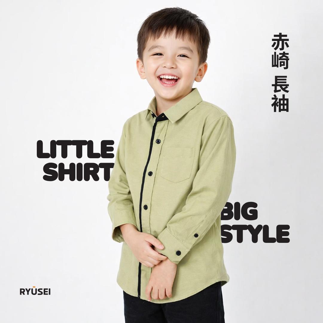 Ryusei Shirt kids Akazaki Long Slevee Mint Green