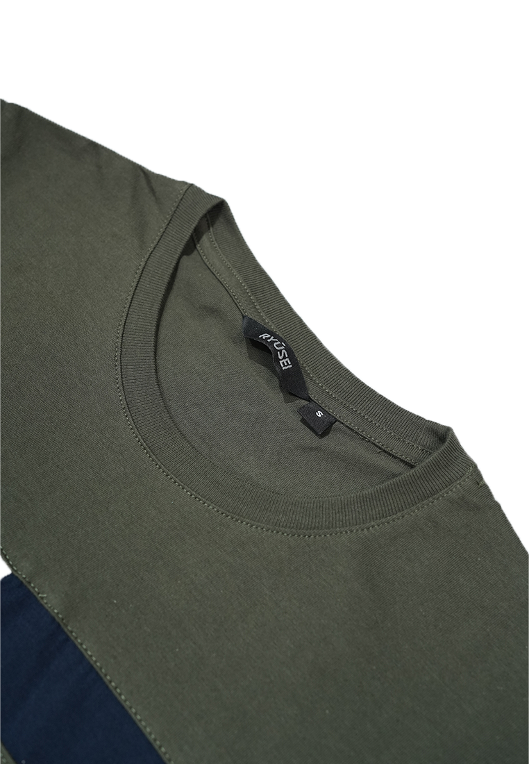 Ryusei Kaos Pria Shimoda CMB Olive Green