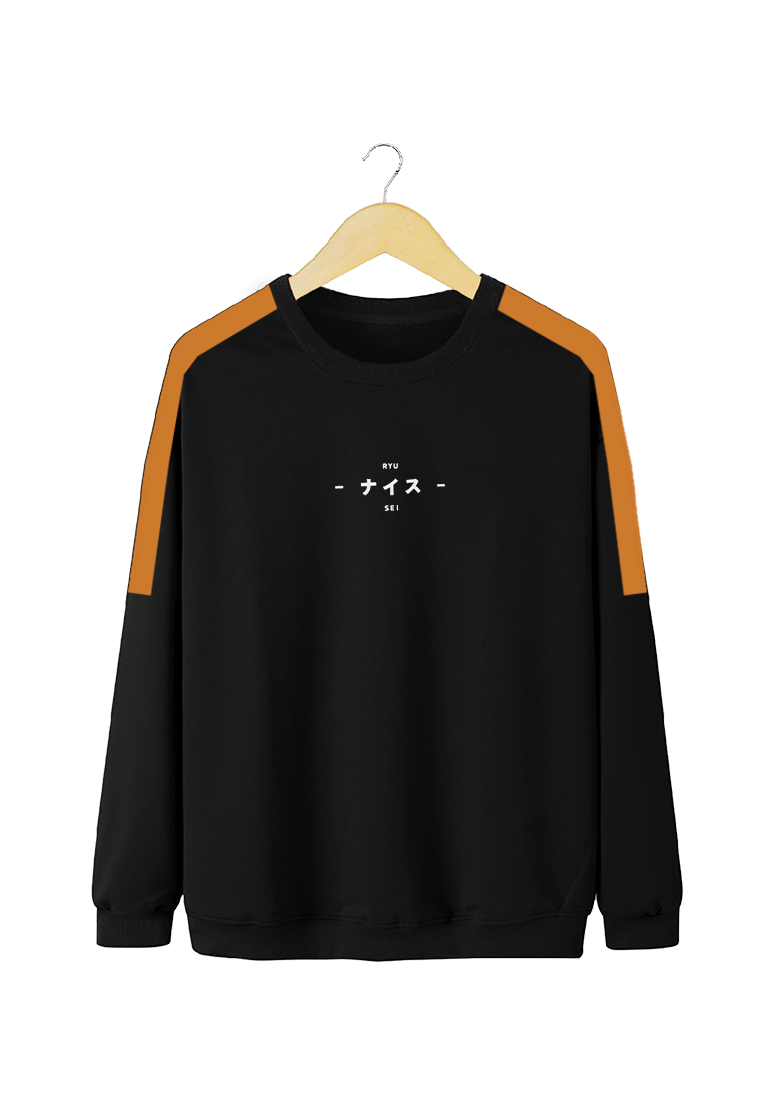 Ryusei Sweater Pria Kamikawa Black