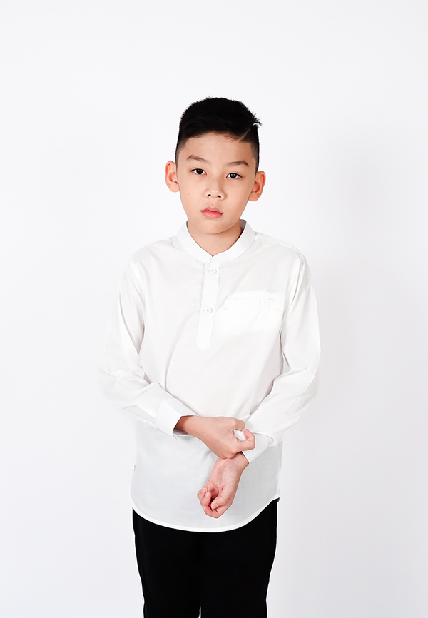 Ryusei Shirt Kids Nakayama White