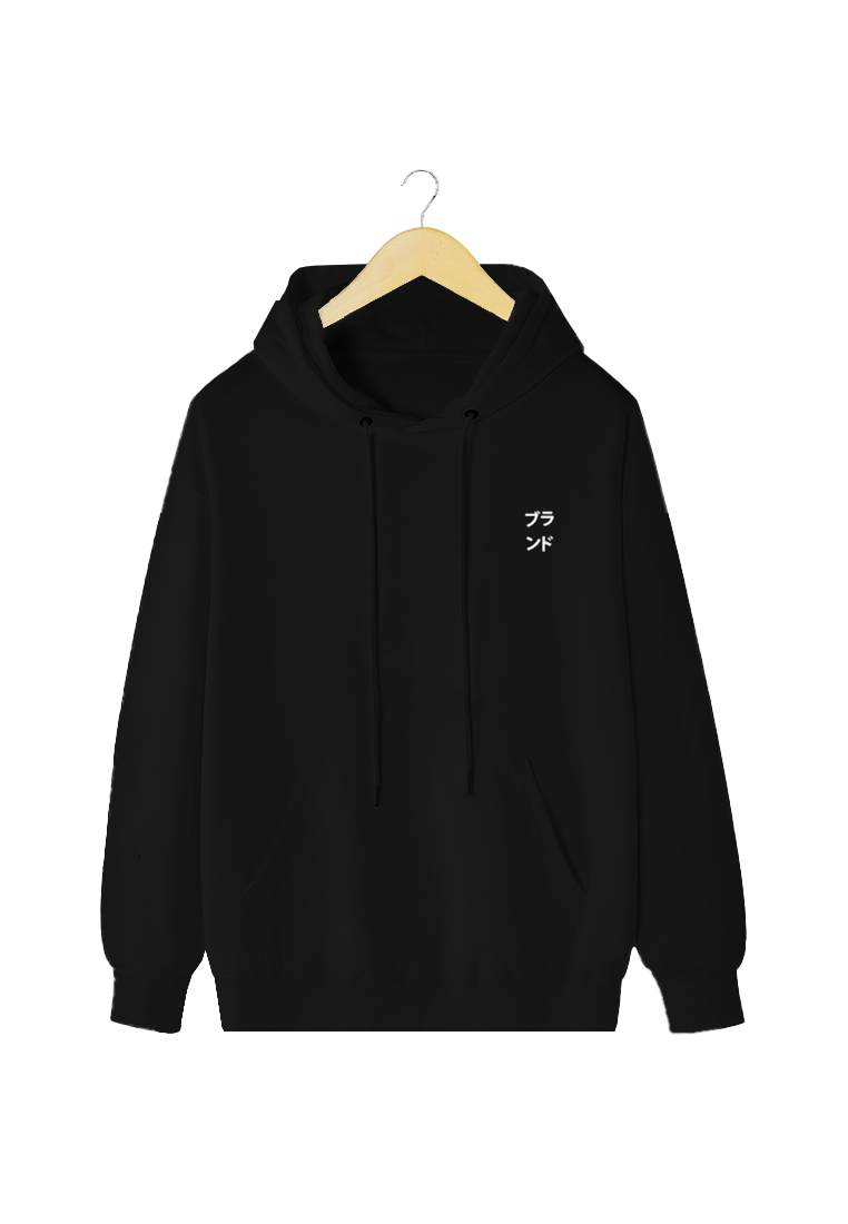 Ryusei Sweater Hoodie Pria Time Black