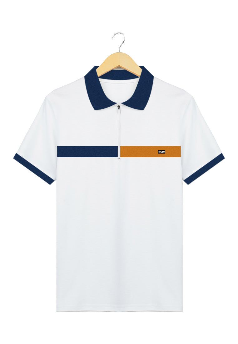 Ryusei Polo Shirt Ashikawa CMB White - Ryusei