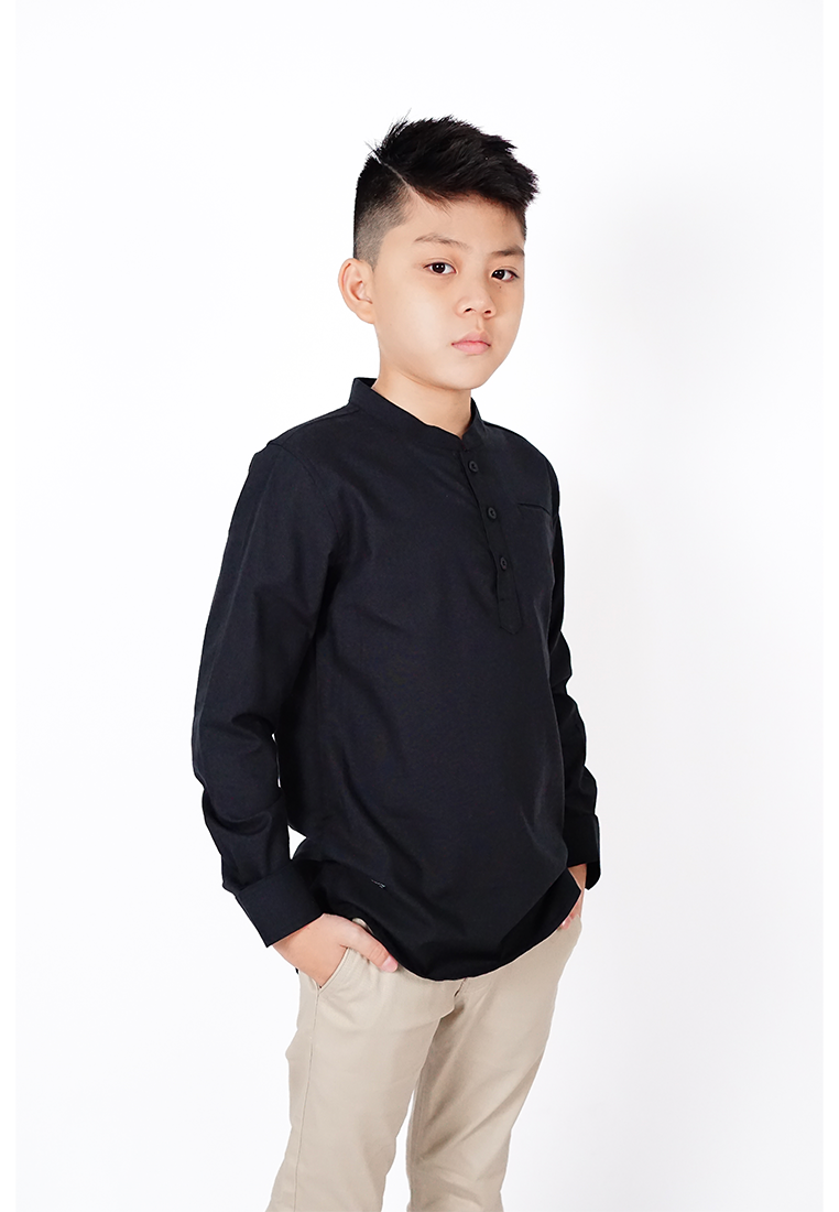 Ryusei Shirt Kids Nakayama Black - Ryusei