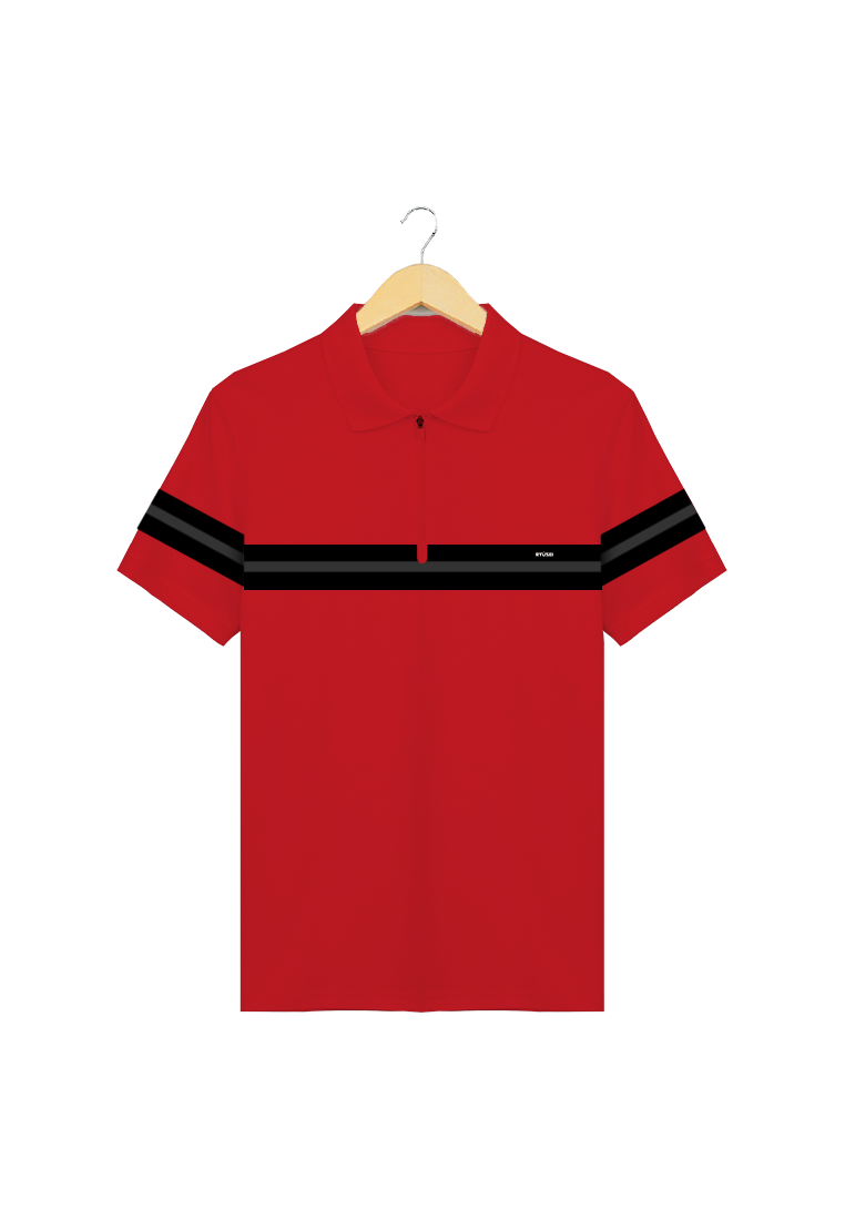 Ryusei Polo Pria Wakamatsu Red