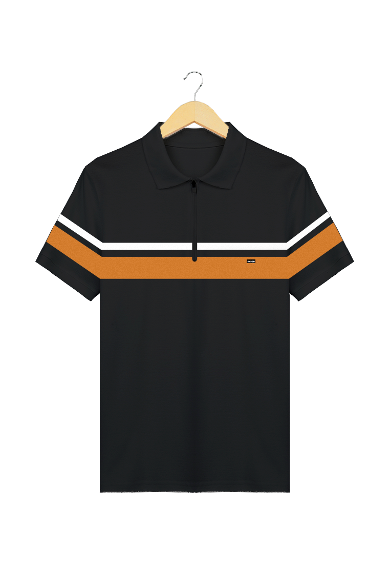 Ryusei Polo Shirt Fumitaka CMB Black - Ryusei