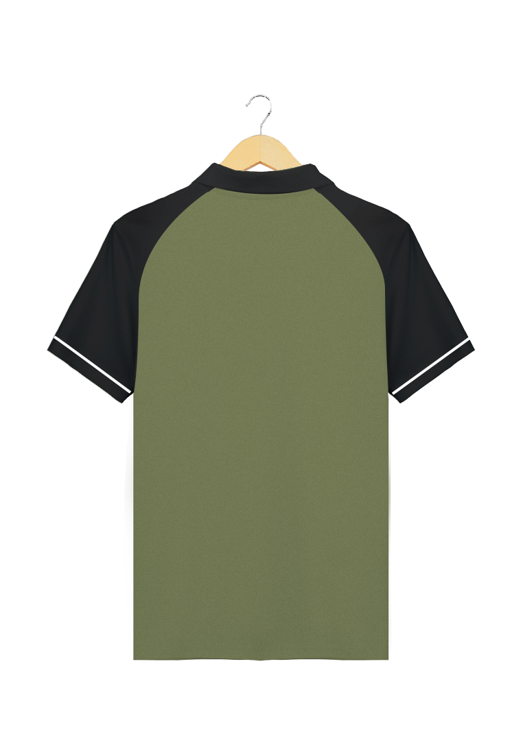 Ryusei Polo Pria Kazushi Army Green