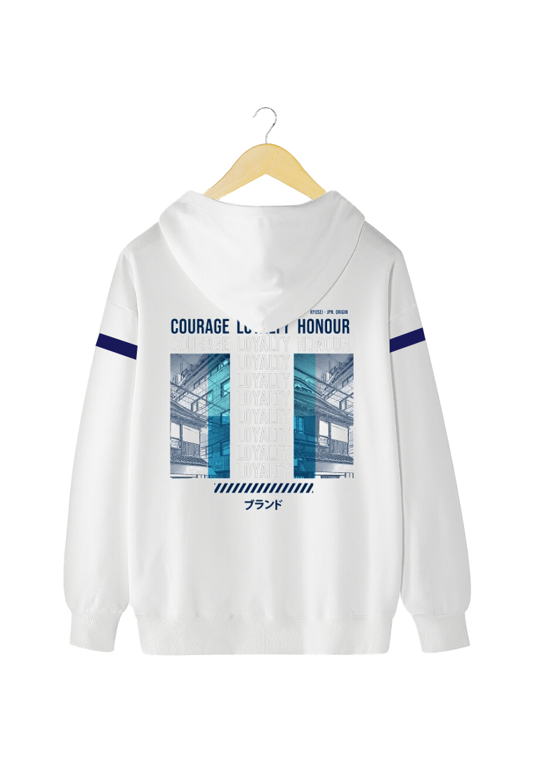 Ryusei Jacket Pria Loyalty CMB White