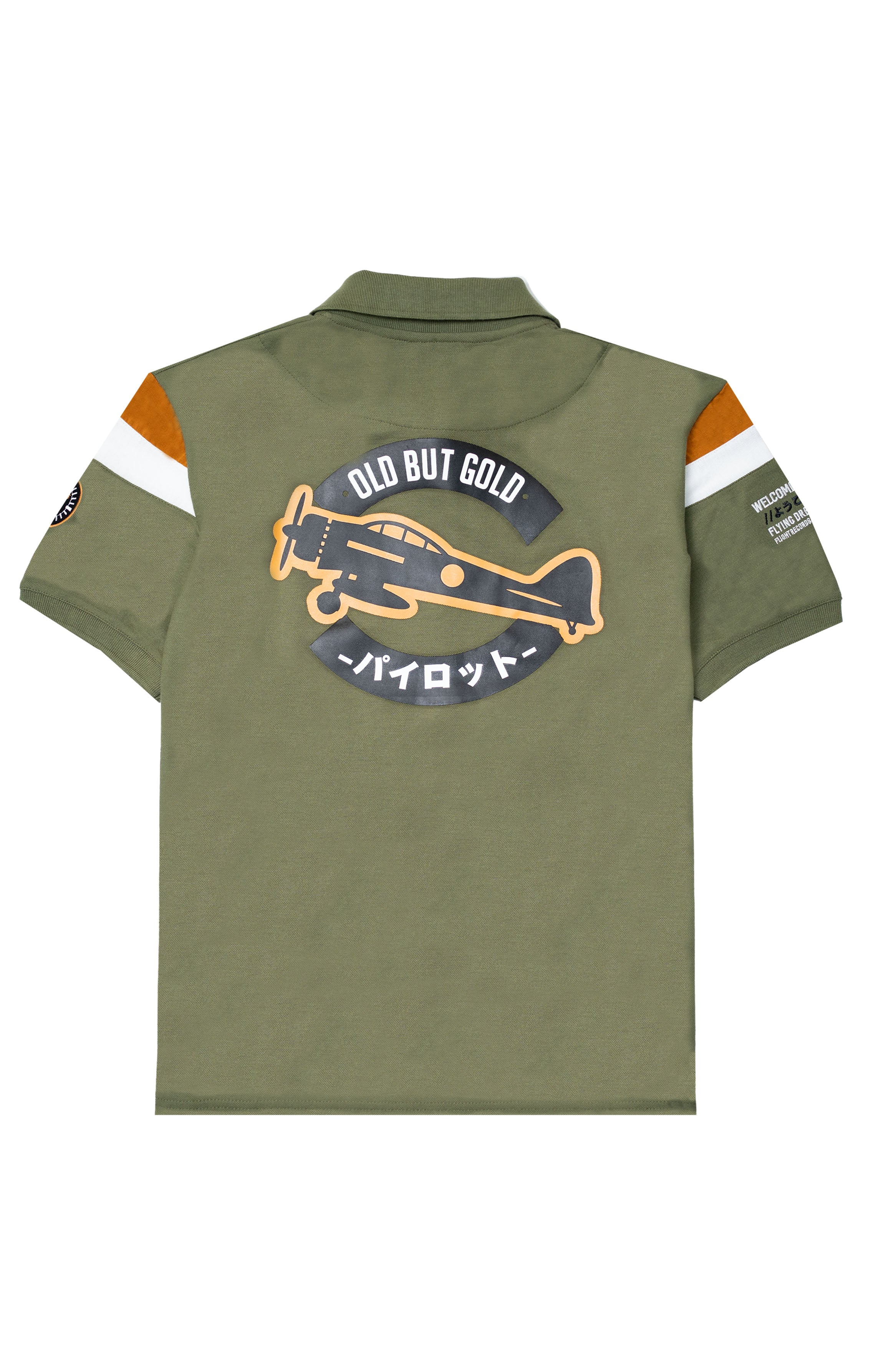 Ryusei Polo Pria Jpn Aviation Army Green