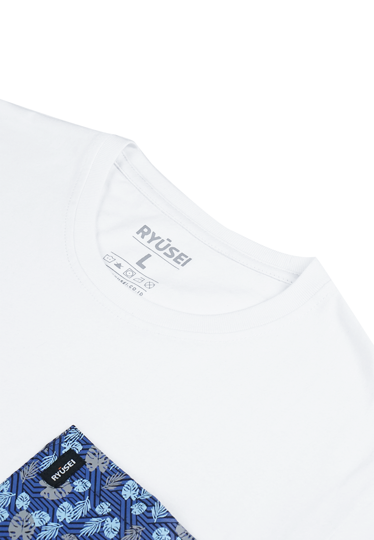 Ryusei T-shirt komura pocket white - Ryusei