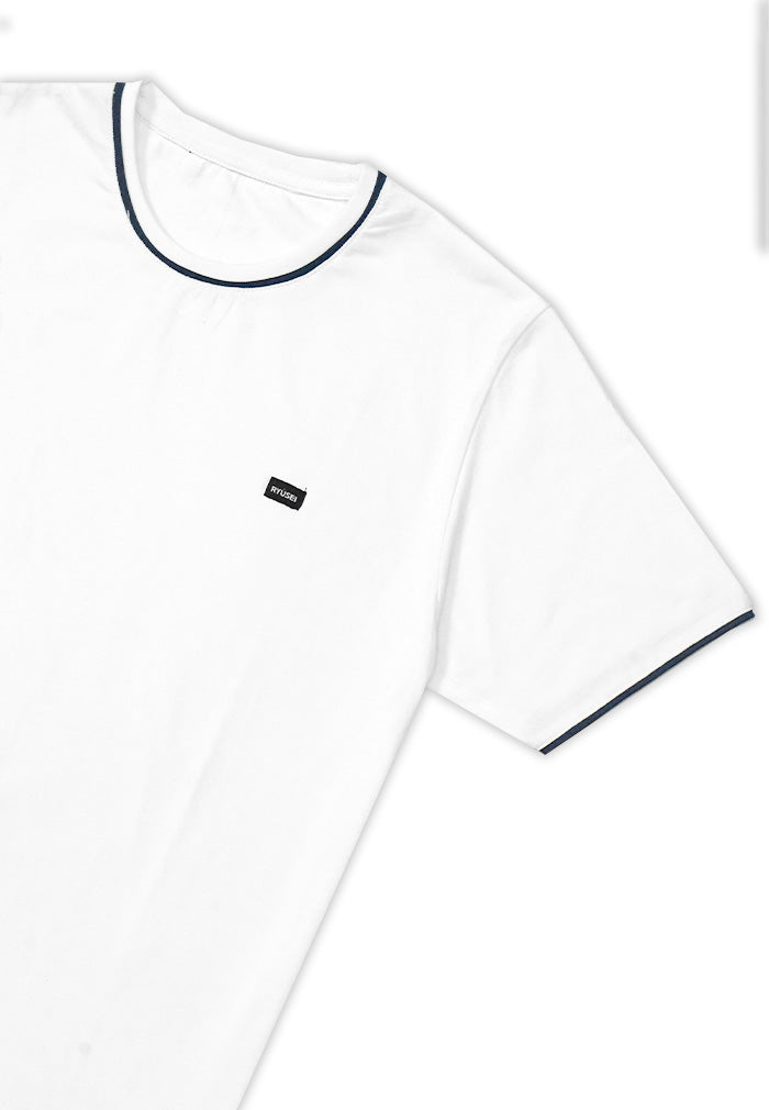 Ryusei T-shirt Hayama White Stripe Navy - Ryusei t shirt