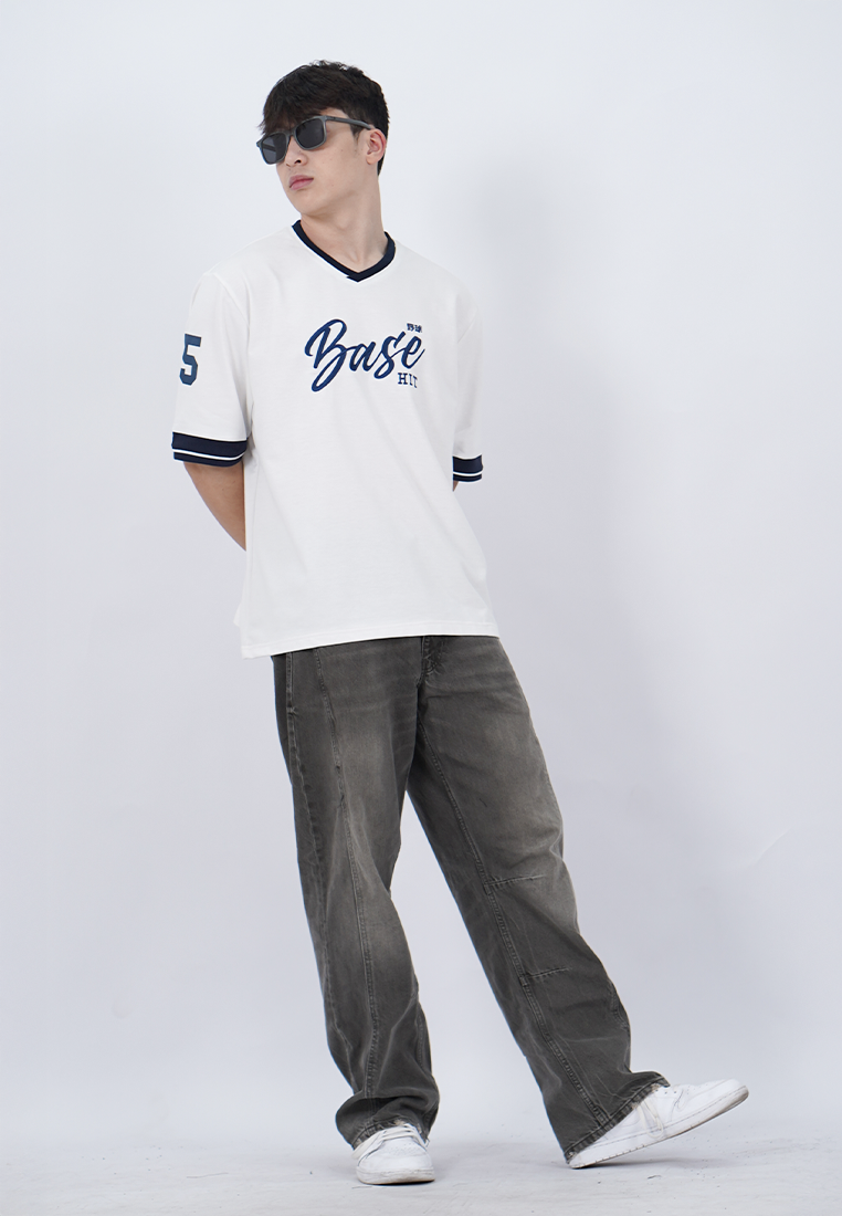 Ryusei Kaos Pria Boxy Oversize Base White