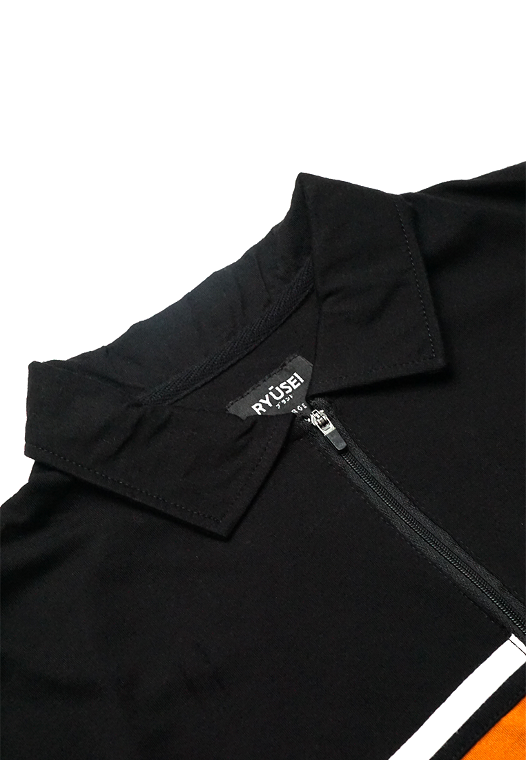 Ryusei Polo Shirt Fumitaka CMB Black - Ryusei