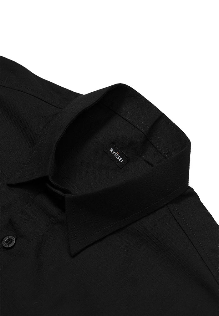 Ryusei Kemeja Atsuki CMB Black - Ryusei Shirt Men