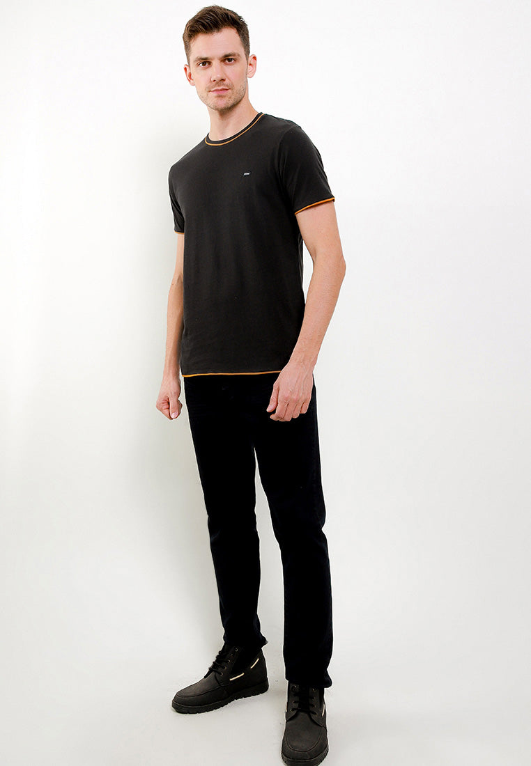 Ryusei Tshirt Hayama Black Stripe Mustard - Ryusei T-Shirt