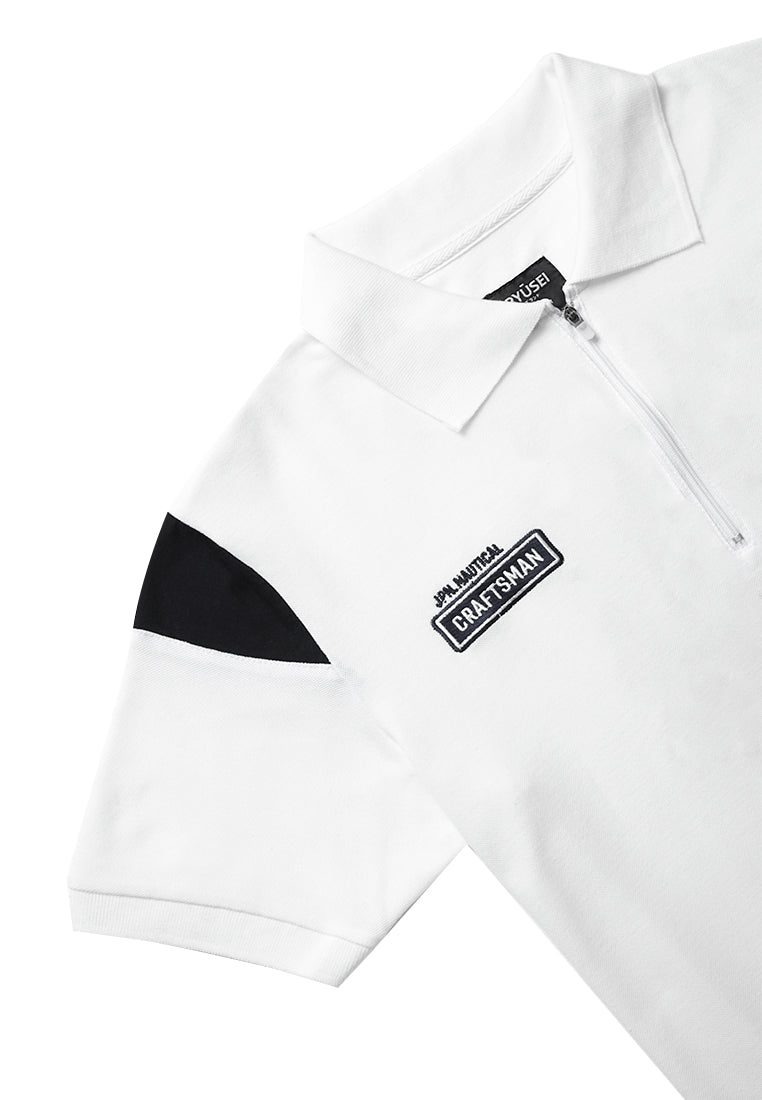 Ryusei Polo Shirt Explore CMB White - Ryusei