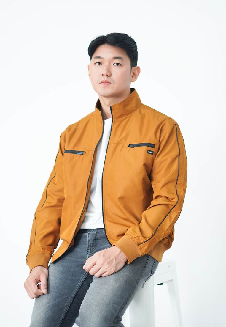 Ryusei Windbreaker Jacket Yoriyuki Mustard - Jaket Parasut