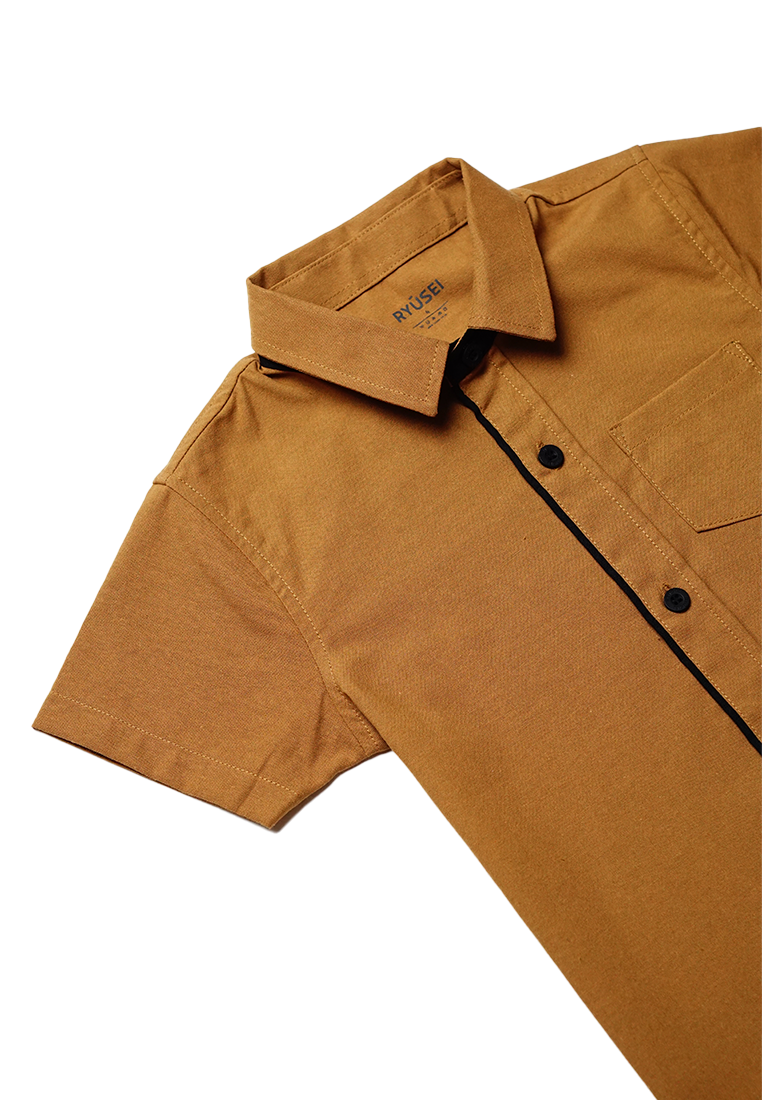 Ryusei Shirt kids Atsugawa Brown - Ryusei