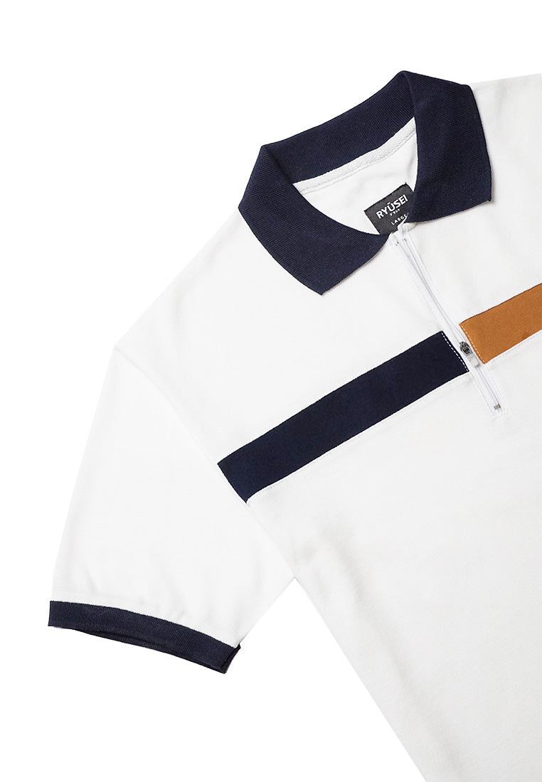 Ryusei Polo Shirt Ashikawa CMB White - Ryusei