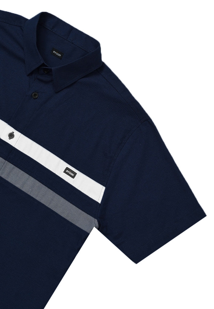 Ryusei Kemeja Tsukawa CMB Navy - Ryusei Shirt Men