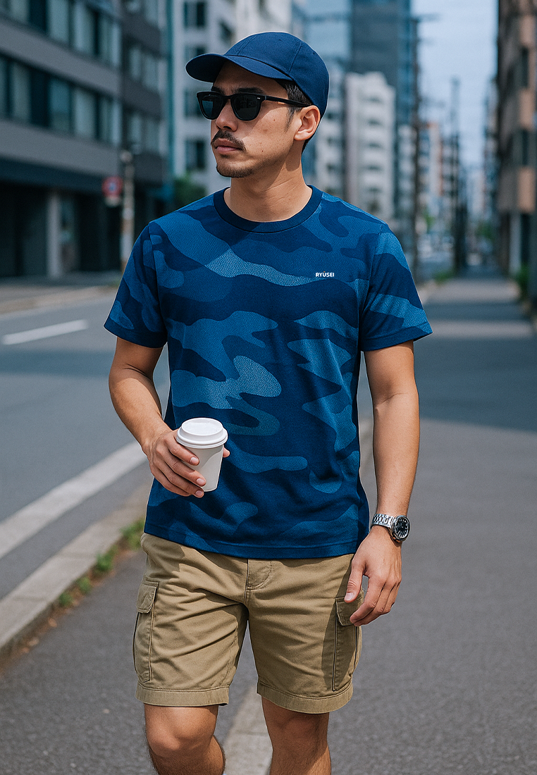 Ryusei Tshirt Ashigaka Navy