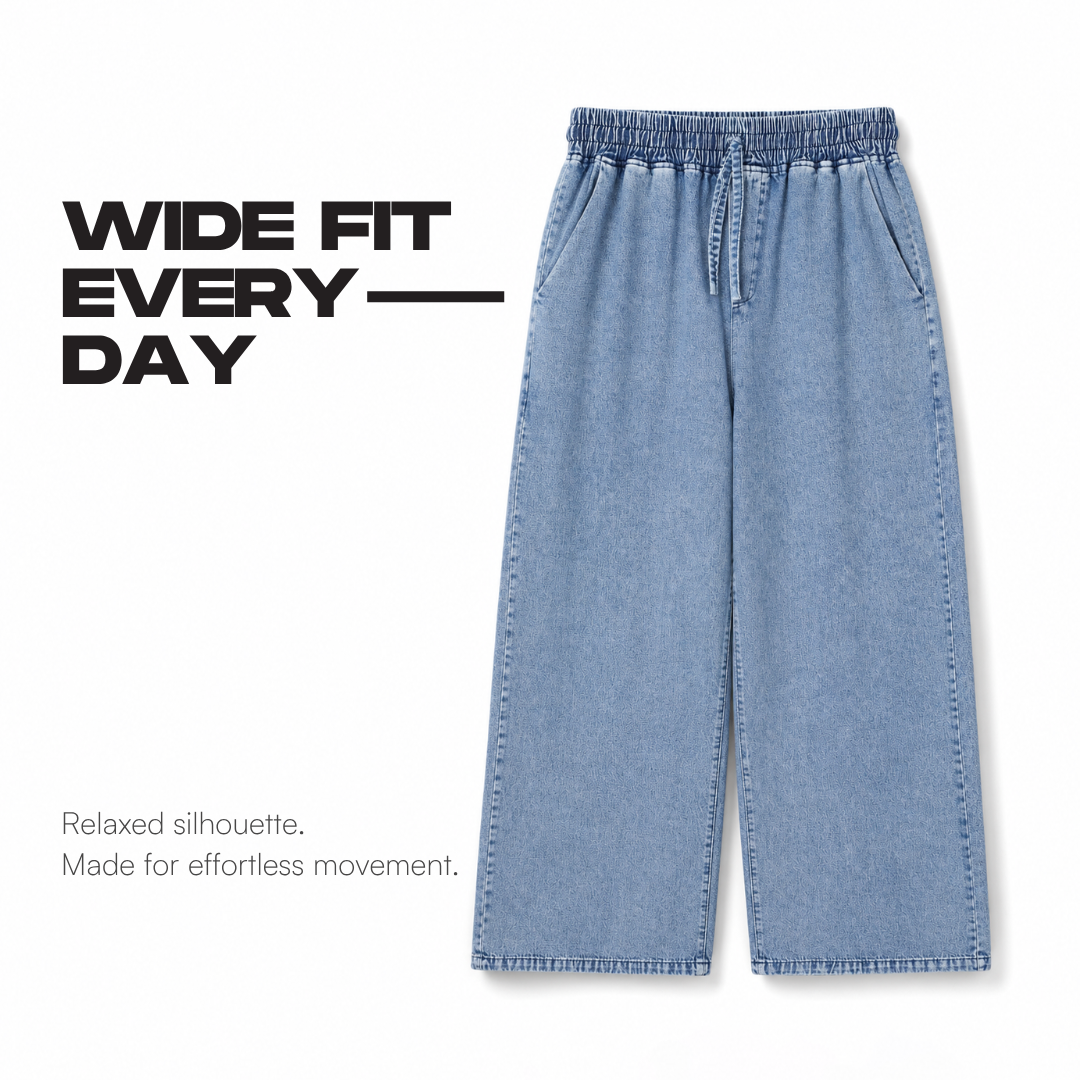 Ryusei Baggy Pants Yahara Medium Blue