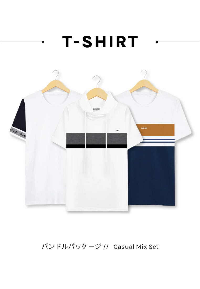 [Bundle] T-shirt Casual Mix Set