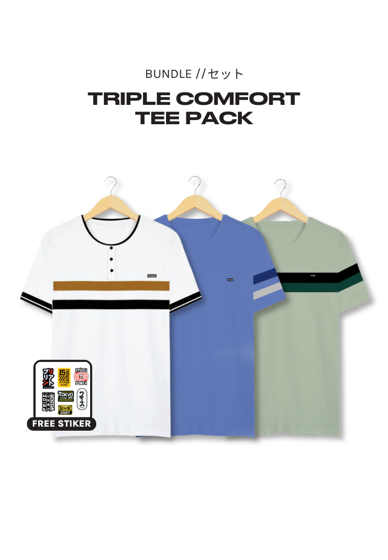 [Bundle] Triple Comfort Tee Pack