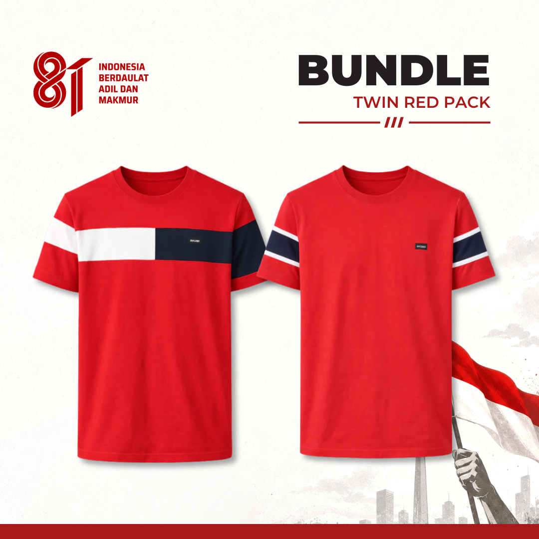 [Bundle] Tshirt Twin Red Pack