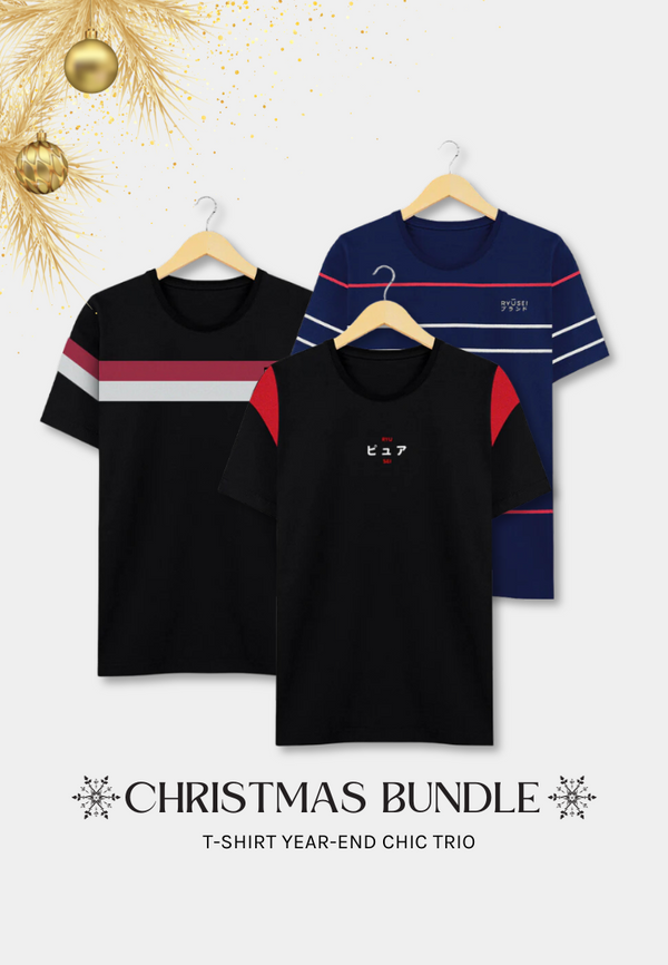 [CHRISTMAS  BUNDLE]  T-shirt Year-end Chic Trio