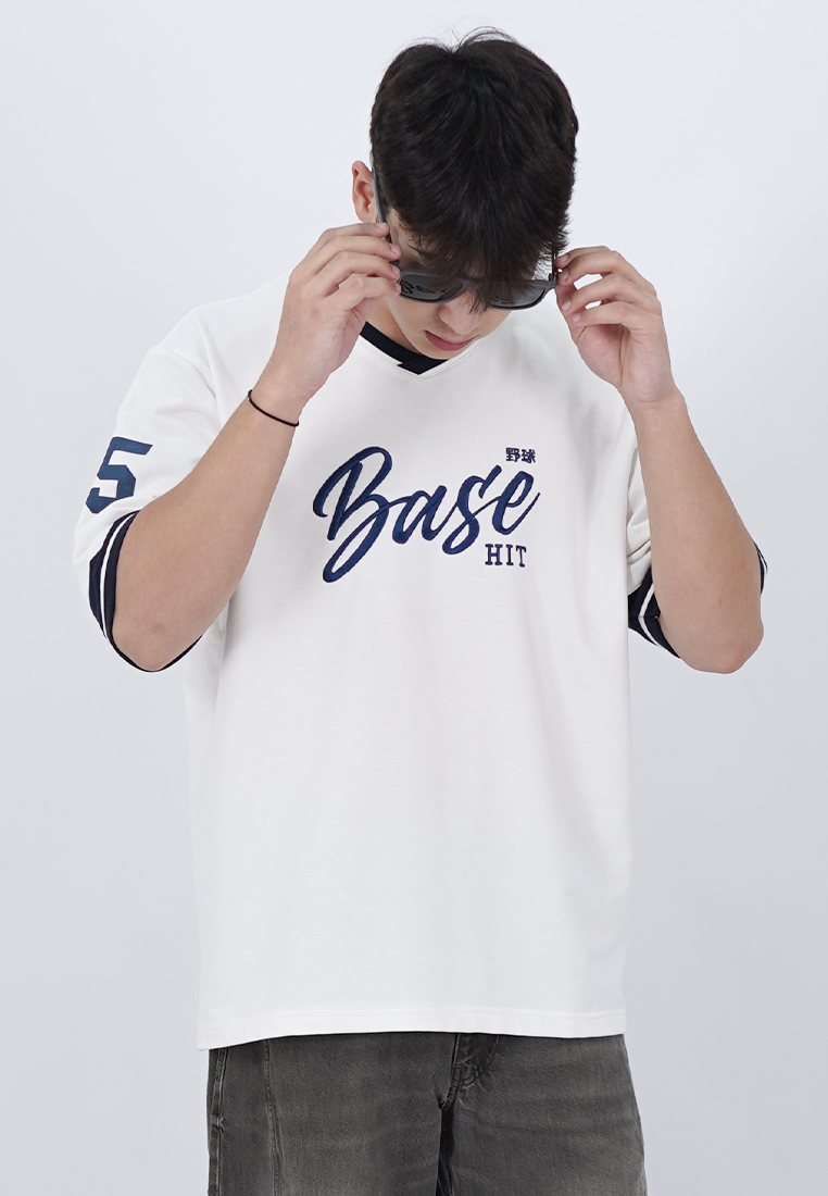 Ryusei Kaos Pria Boxy Oversize Base White