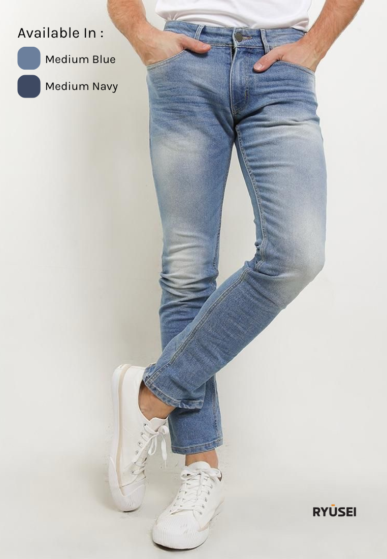 Ryusei Jeans Pria Slimfit Miyazawa