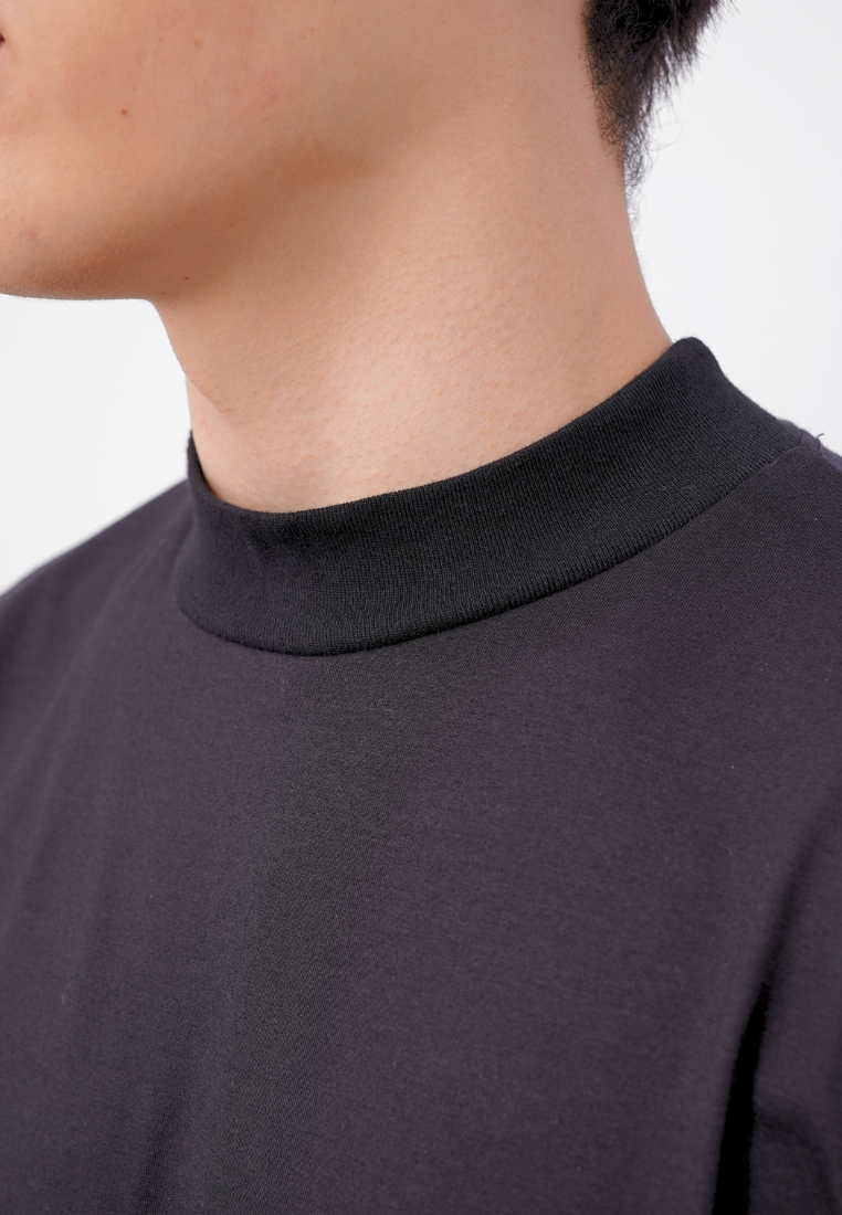 Ryusei Fitted Tee High Neck Neo Flex - Kaos Pria High Neck Slim Fit Premium