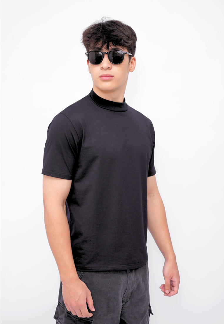 Ryusei Fitted Tee High Neck Neo Flex - Kaos Pria High Neck Slim Fit Premium