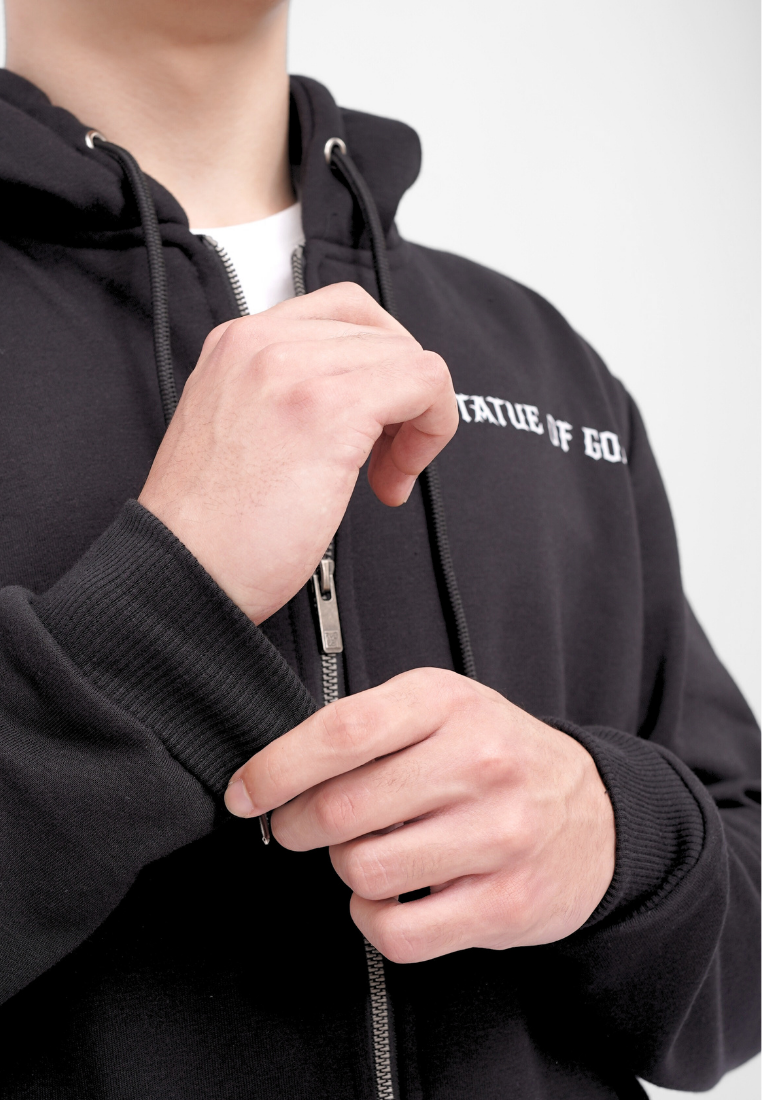 Ryusei x Solo Leveling | Hoodie Zipper Faith Black