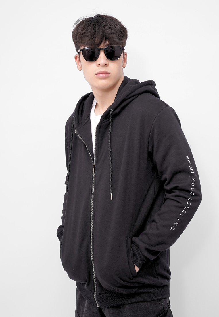 Ryusei x Solo Leveling | Hoodie Zipper Moonveil Black
