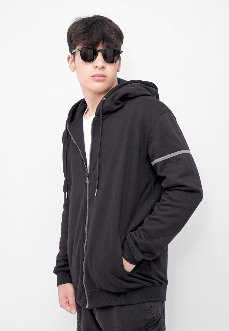 Ryusei x Solo Leveling | Hoodie Zipper Mystic Tusk Black