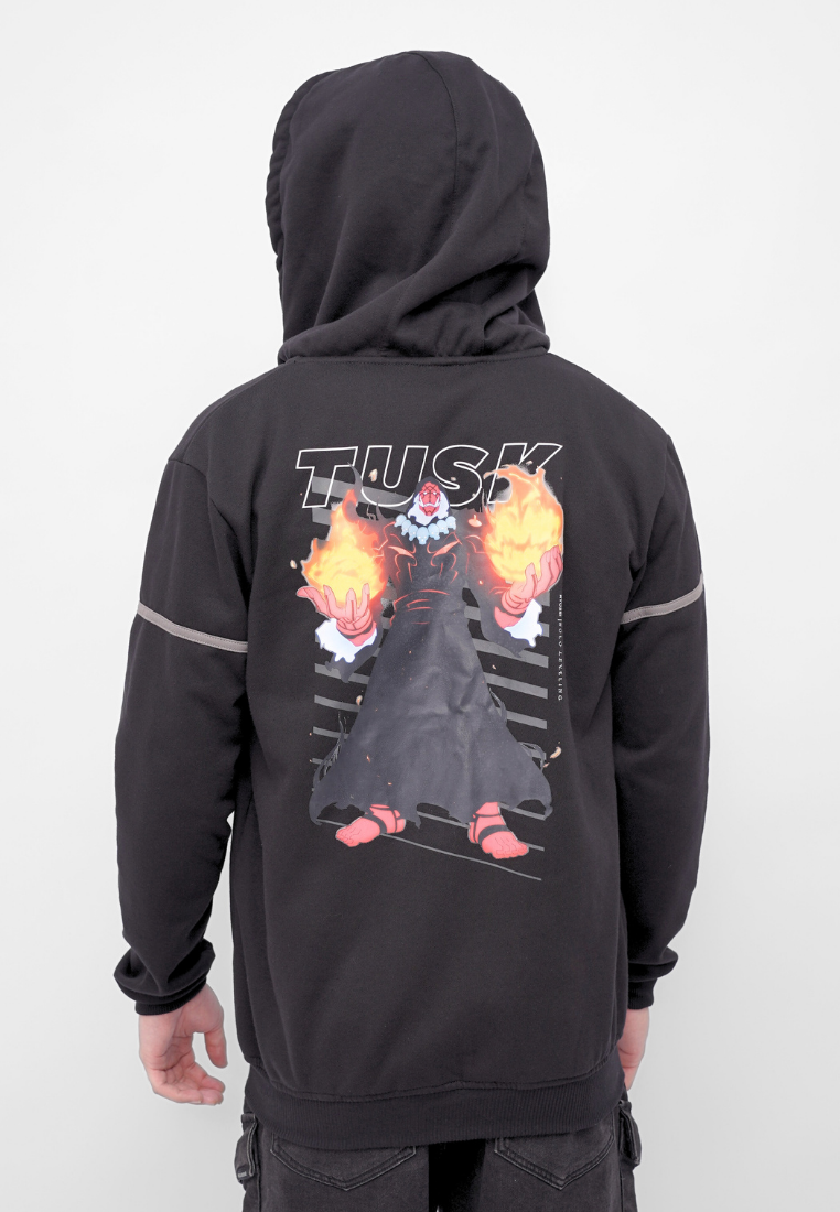 Ryusei x Solo Leveling | Hoodie Zipper Mystic Tusk Black