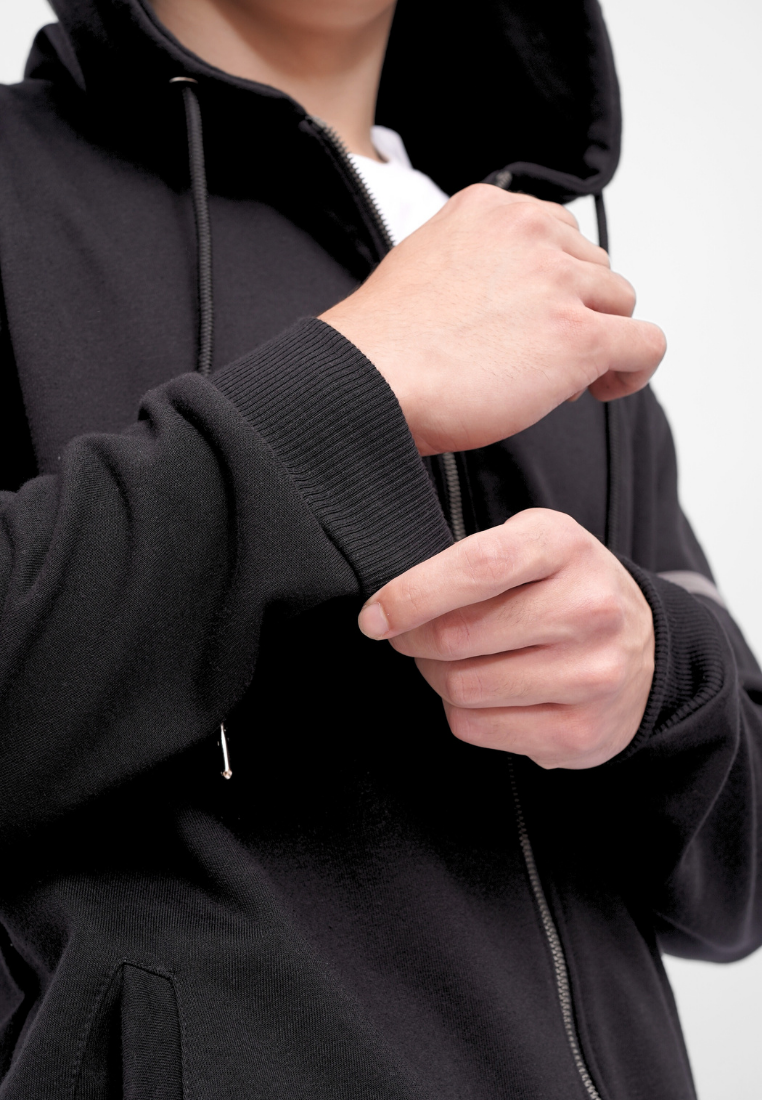 Ryusei x Solo Leveling | Hoodie Zipper Mystic Tusk Black