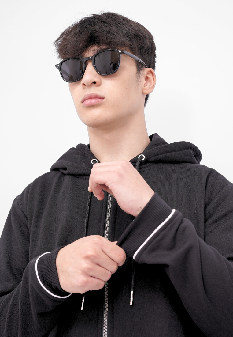 Ryusei x Solo Leveling | Hoodie Zipper Tank Guard Black