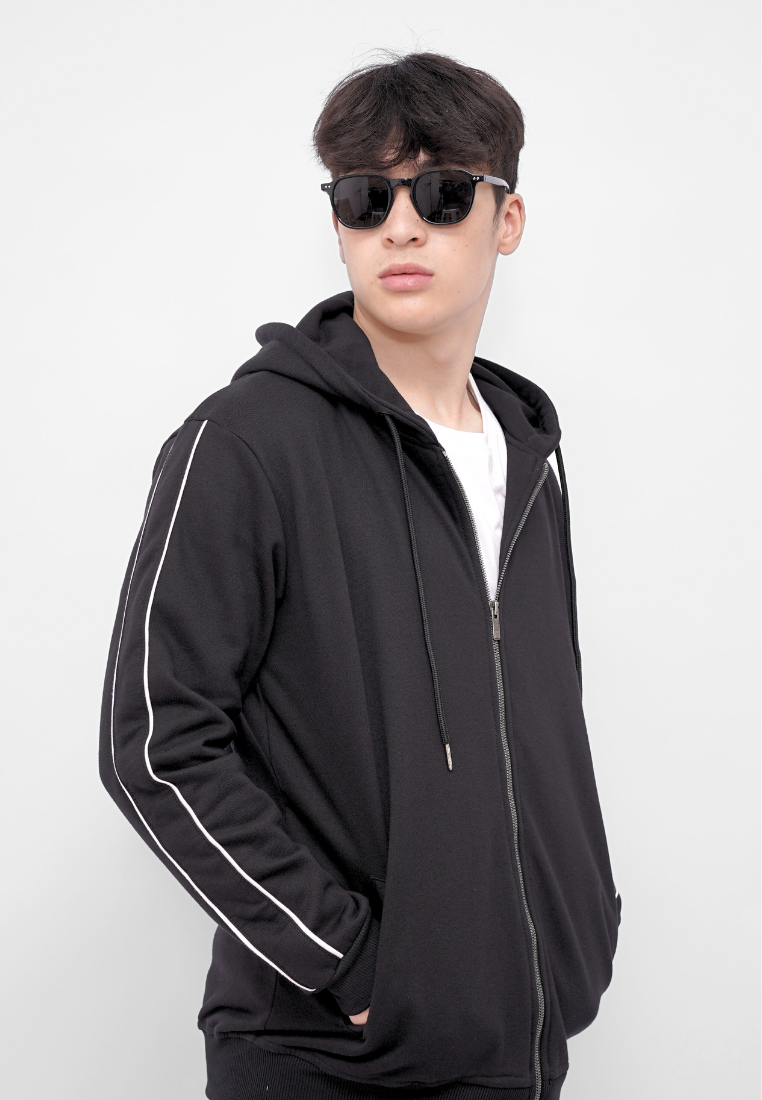 Ryusei x Solo Leveling | Hoodie Zipper Tank Shadow Black