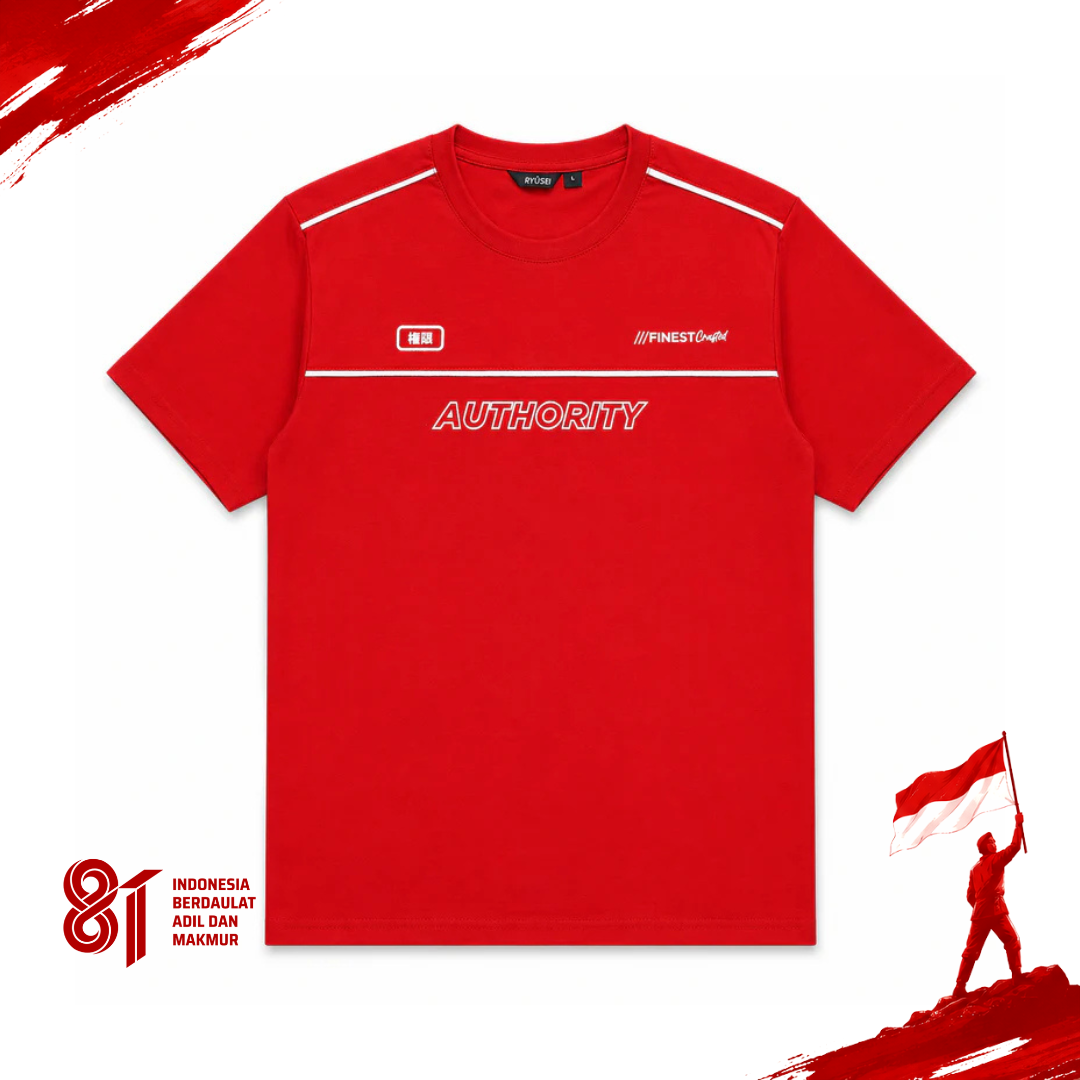 Ryusei Kaos Pria Authority Red