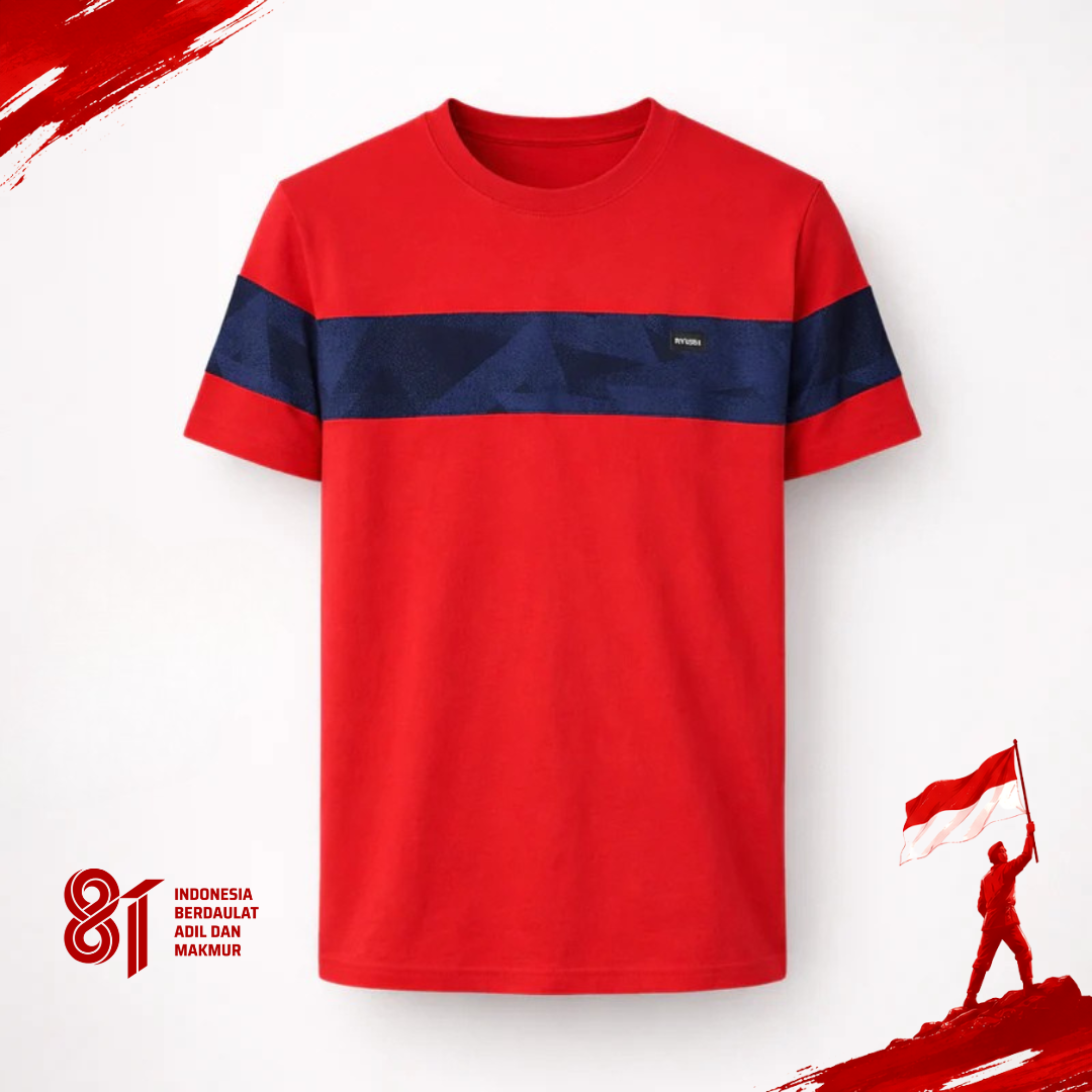 Ryusei Kaos Pria Tazawa CMB Red