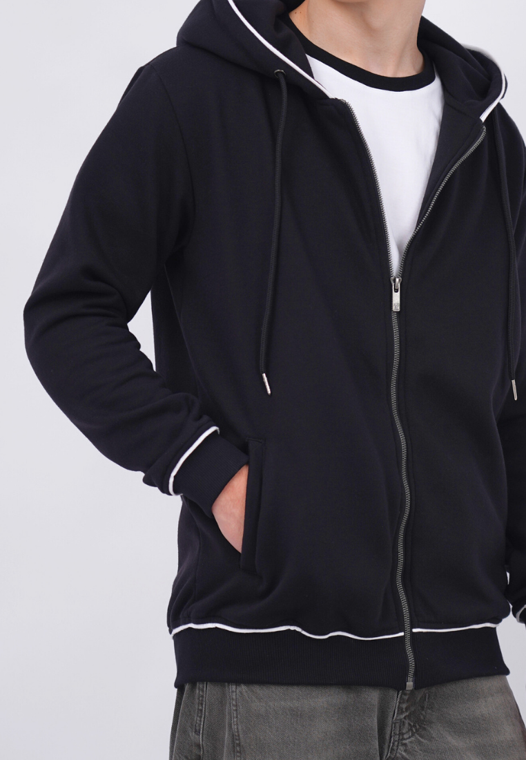 Ryusei Jaket Pria Life Fully Black