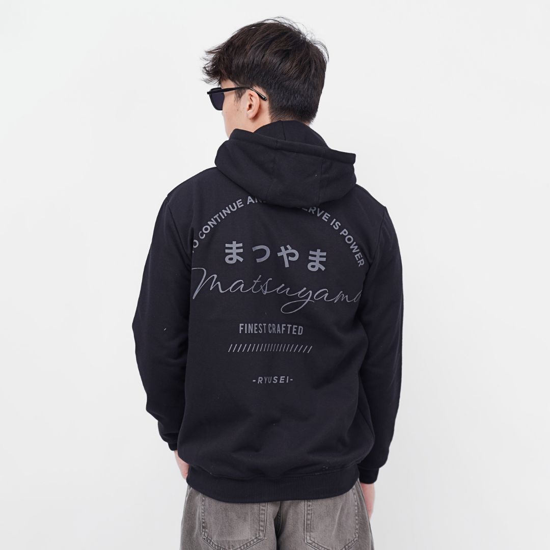 [LIMITED EDITION] Ryusei Jaket Pria Matsuyama Black