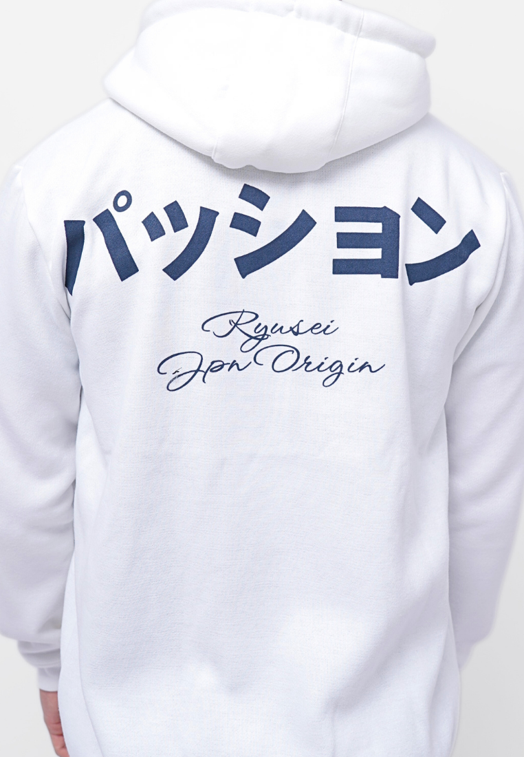 Ryusei Jaket Pria Passion White