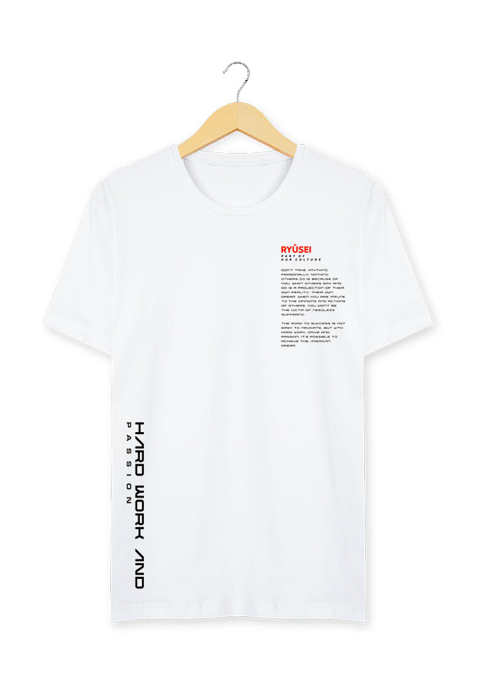 Ryusei Tshirt Hardwork White - Ryusei T-Shirt